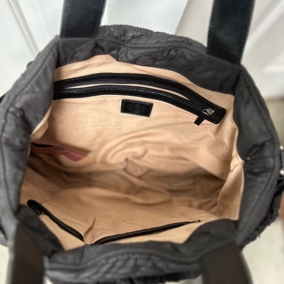 Juicy Couture Vintage Y2K Black Quilted Puffer Multipocket satchel/tophandle bag - Picture 6 of 10